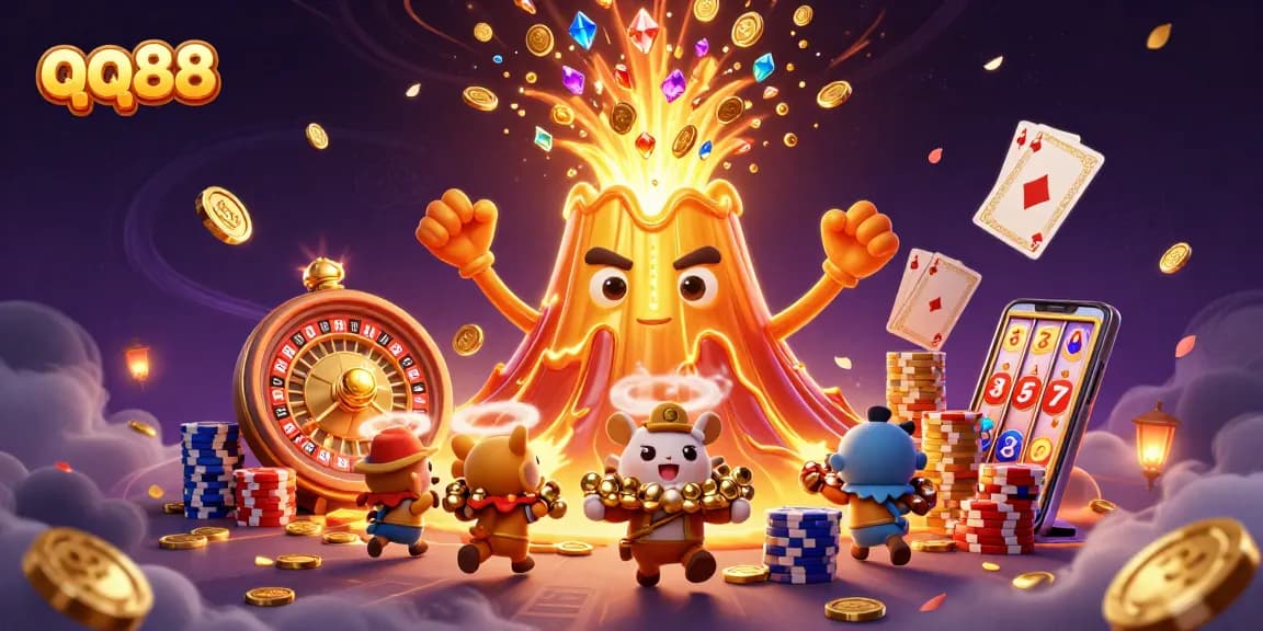 Win big with qq88's golden volcano and treasure-filled gaming experience!
