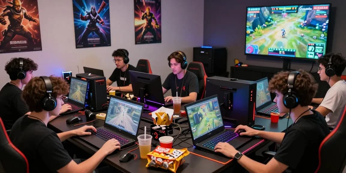 komunitas online megawin88 saat bermain game bersama, suasana seru dan penuh semangat