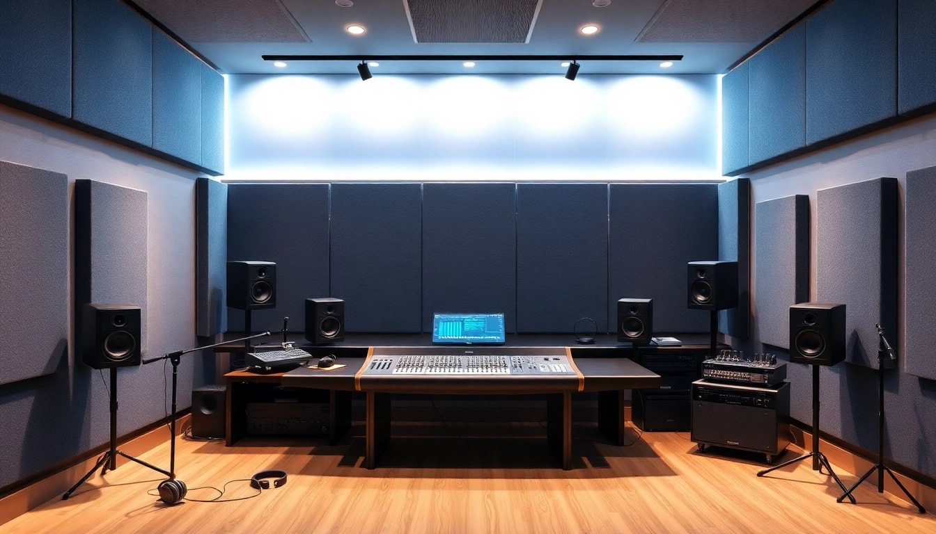 Elevate your sound with online audio mastering in a professional studio environment.