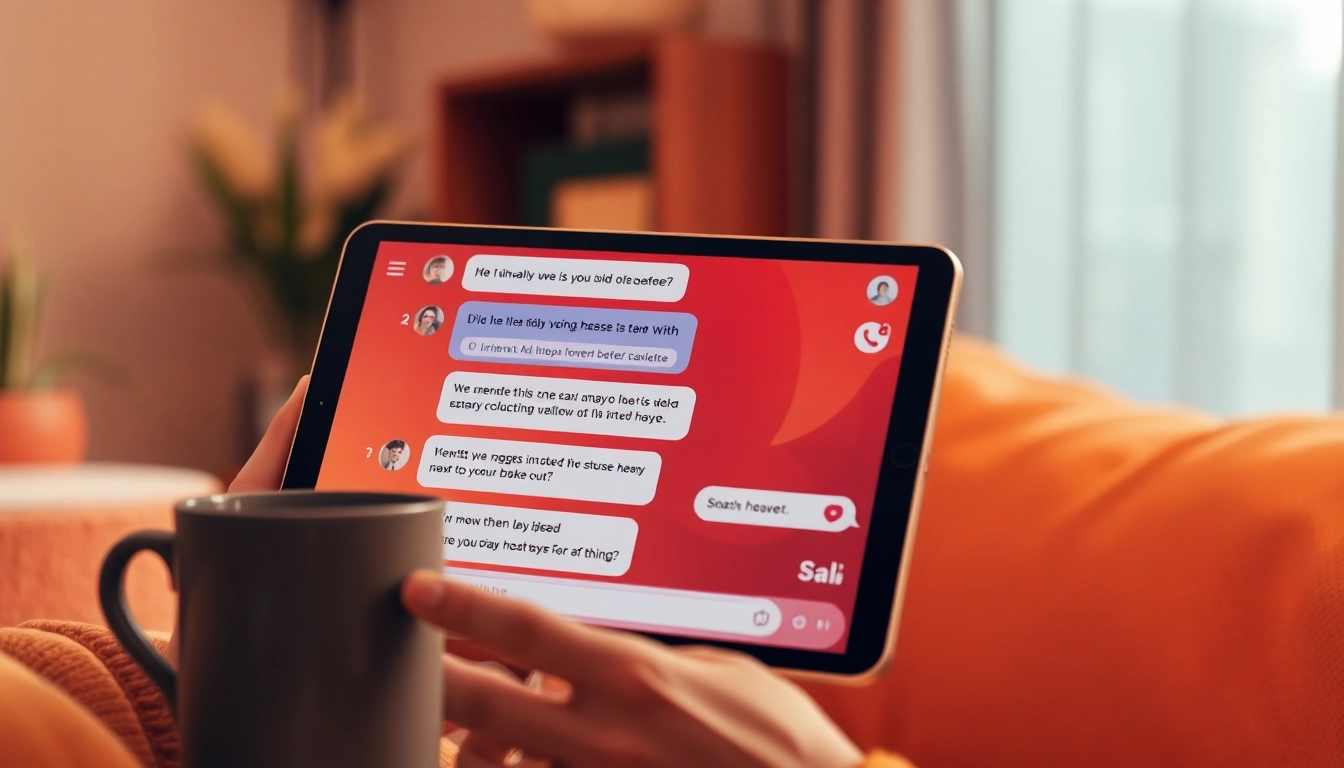 Engaging chat interface showcasing a friendly sex AI chat interaction on a modern device.