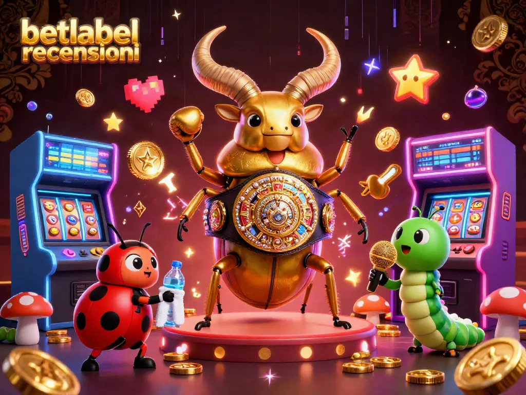 Betlabel recensioni: Experience the excitement of gambling with vibrant cartoon elements and dynamic casino imagery.