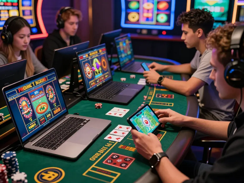 Engaged players at https://789p1.de.com enjoying a vibrant online casino experience.
