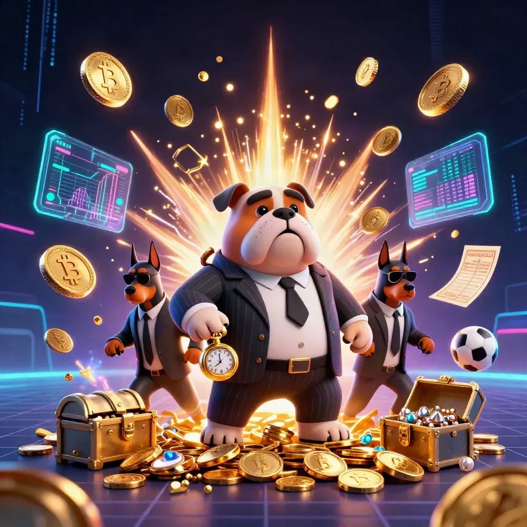 Bulldog boss e doberman tra monete d'oro, fulmini neon e giochi da casino