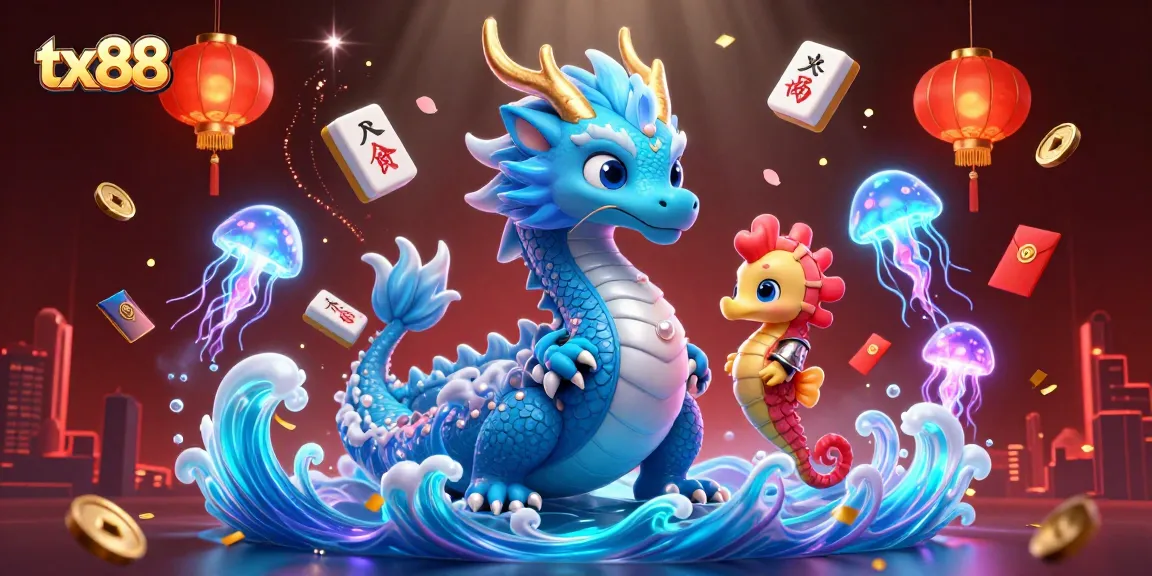 Experience the magic of tx88 with vibrant underwater casino characters and elements igniting thrill.