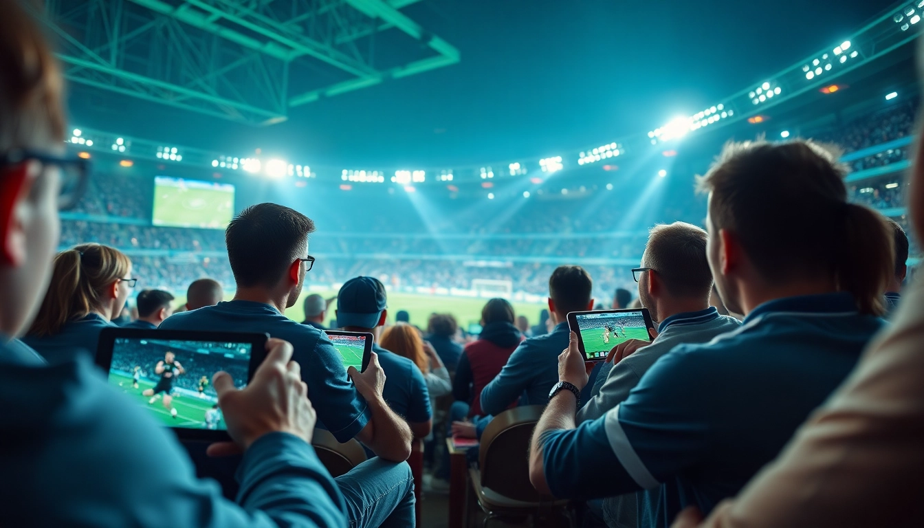 Socolive.network offers an exhilarating live football streaming experience, showcasing engaged fans on multiple devices.