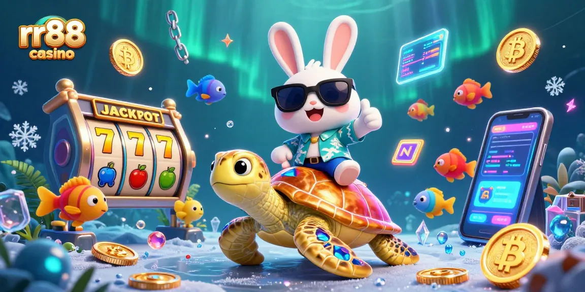 Engage with rr88 casino to explore vibrant gaming adventures with a lucky rabbit and golden turtle.