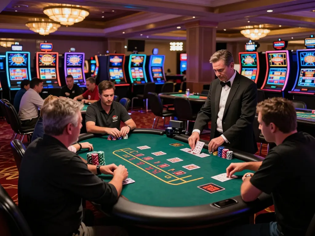 Players enjoying thrilling blackjack games at 33win casino, showcasing strategic gameplay and excitement.