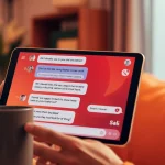 Engaging chat interface showcasing a friendly sex AI chat interaction on a modern device.