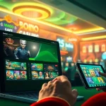 Experience thrilling games on MMOO's innovative online gambling platform, showcasing poker and slots.