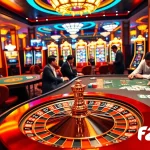 Experience the thrilling atmosphere of F8BET at a vibrant casino table filled with action.