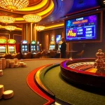 C168 players engaging in exciting table games and vibrant slot machines in a luxurious casino setting