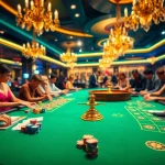 Exciting casino action at HAY 88 showcasing poker tables and roulette wheels.