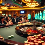 Experience the thrill of the RR88 link with engaged players at a luxurious casino table.