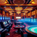Play ADOBET88 slots with vibrant designs and high RTP, enjoying a luxurious casino atmosphere.