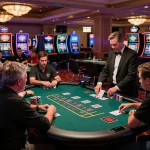 Players enjoying thrilling blackjack games at 33win casino, showcasing strategic gameplay and excitement.