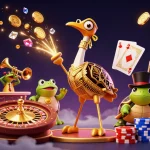Engage in exciting kèo bóng đá trực tuyến action with colorful gambling characters and dynamic casino elements.