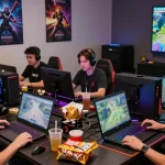 komunitas online megawin88 saat bermain game bersama, suasana seru dan penuh semangat