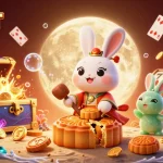 Experience the excitement of winning with 789BET in this vibrant 3D casino scene featuring lucky charms and treasures.